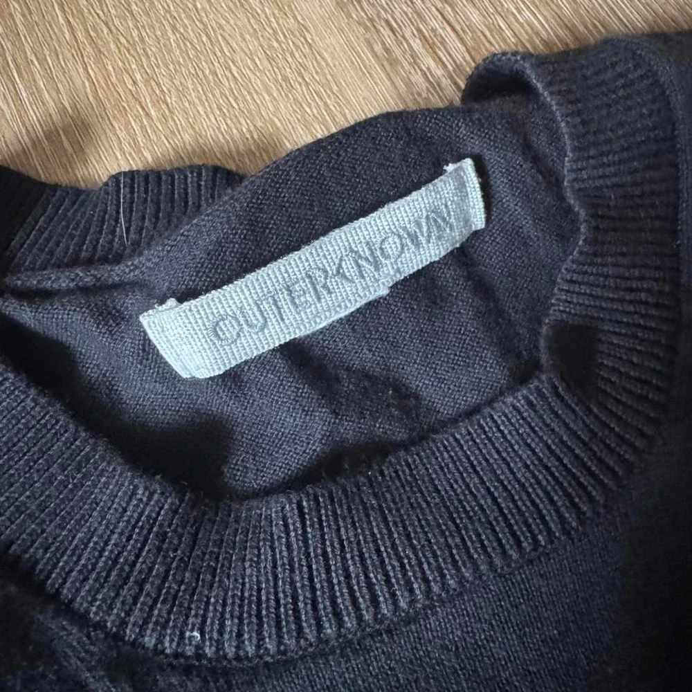 Outerknown Black Cotton‎ Crewneck Sweater Men's Medium